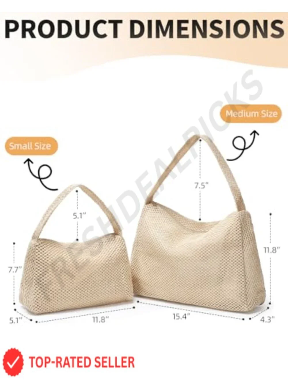 Handwoven Straw Hobo Bag for Women, Summer Beach Shoulder Purse, Top Zipper